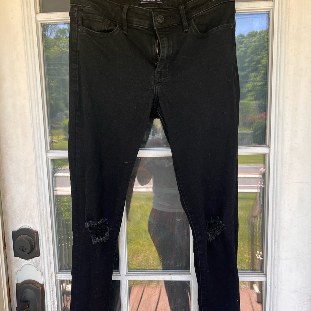 A&F black skinny jeans